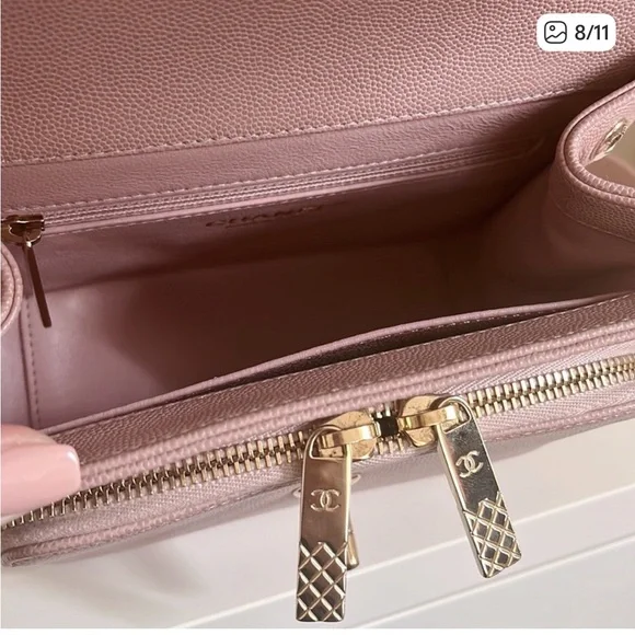 Chanel Blush Pink Quilted Shoulder Bag - Picture 8 of 11